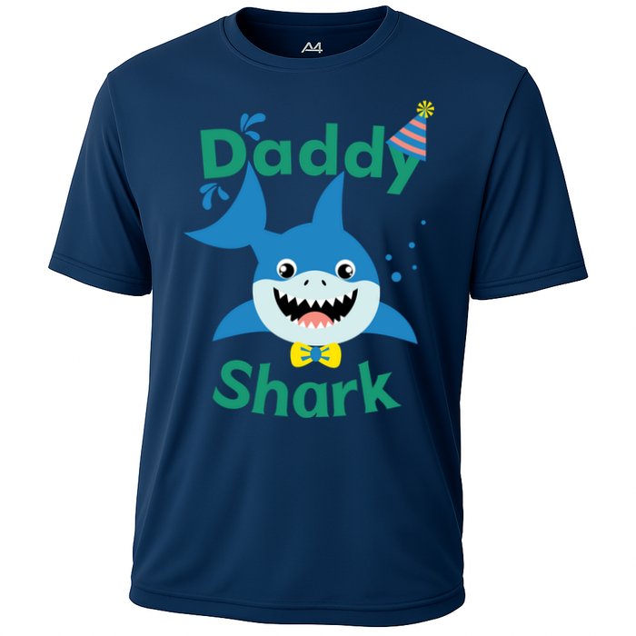 Daddy Shark Birthday Party Matching Family Cooling Performance Crew T-Shirt