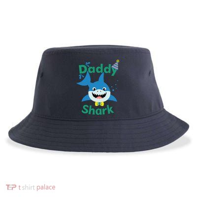 Daddy Shark Birthday Party Matching Family Sustainable Bucket Hat