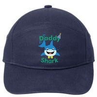 Daddy Shark Birthday Party Matching Family 7-Panel Snapback Hat