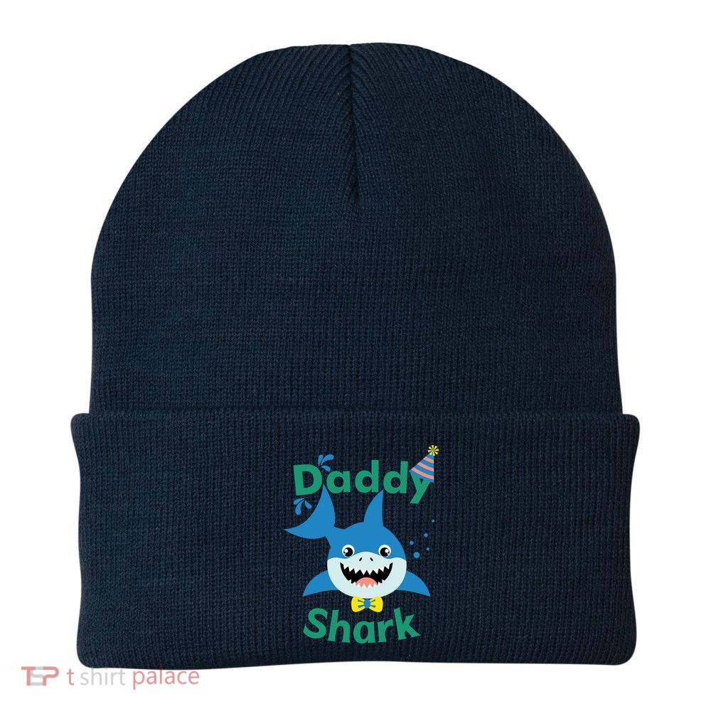 Daddy Shark Birthday Party Matching Family Beanie