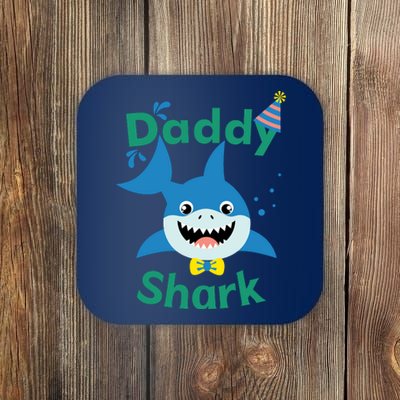 Daddy Shark Birthday Party Matching Family Coaster