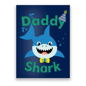 Daddy Shark Birthday Party Matching Family Poster