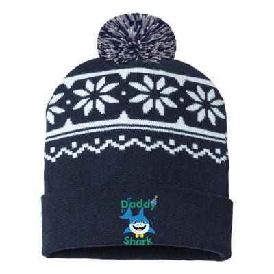 Daddy Shark Birthday Party Matching Family USA-Made Snowflake Beanie