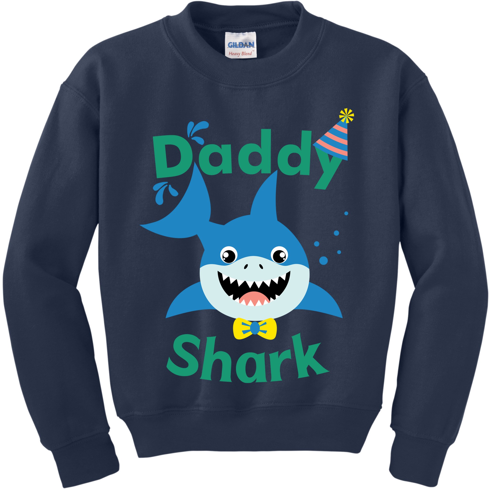 Daddy Shark Birthday Party Matching Family Kids Sweatshirt