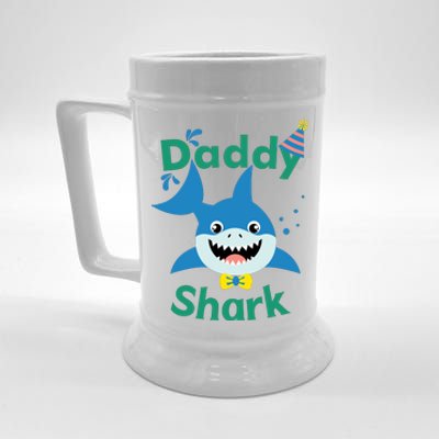 Daddy Shark Birthday Party Matching Family Beer Stein