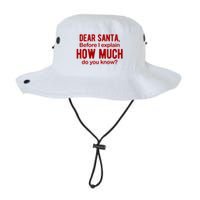 Dear Santa Before I Explain How Much Do You Know Funny Christmas Bucket Hat