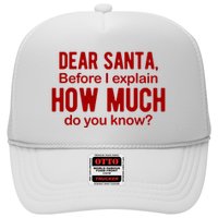 Dear Santa Before I Explain How Much Do You Know Funny Christmas Hat