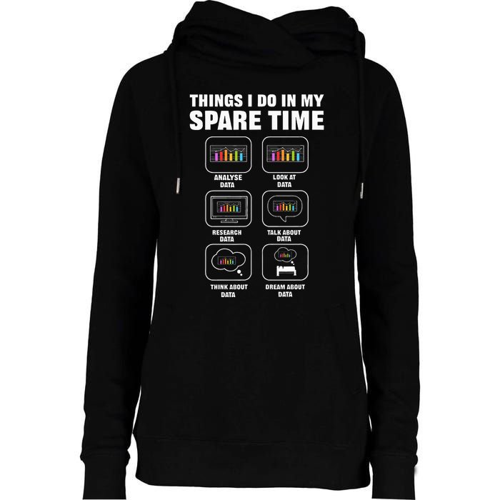 Data Science. Big Data Analytics. For Data Scientists Womens Funnel Neck Pullover Hood