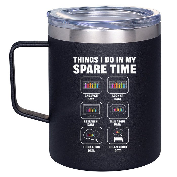 Data Science. Big Data Analytics. For Data Scientists 12oz Stainless Steel Coffee Mug