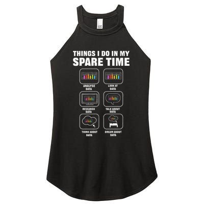 Data Science. Big Data Analytics. For Data Scientists Women's Perfect Tri Rocker Tank