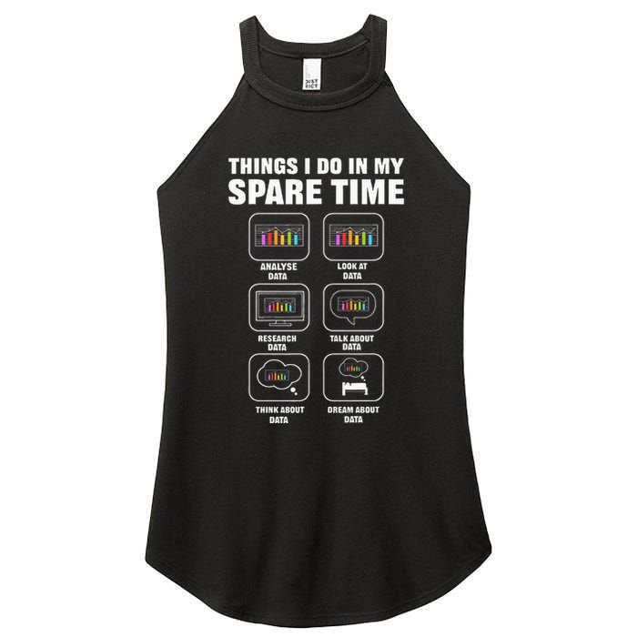 Data Science. Big Data Analytics. For Data Scientists Women's Perfect Tri Rocker Tank