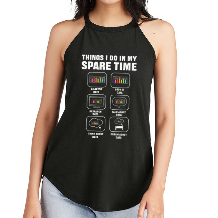 Data Science. Big Data Analytics. For Data Scientists Women's Perfect Tri Rocker Tank
