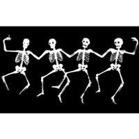 Dancing Skeletons Bones Bumper Sticker