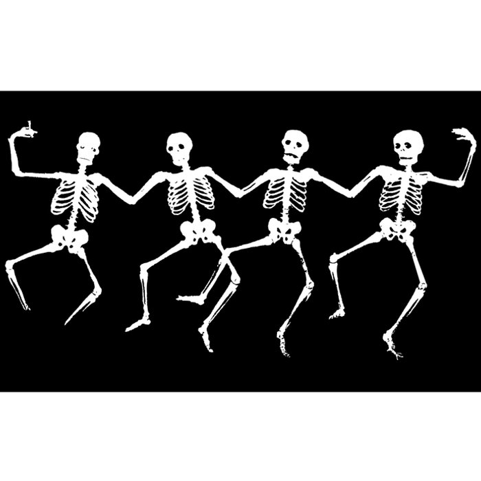 Dancing Skeletons Bones Bumper Sticker