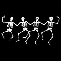 Dancing Skeletons Bones Drawstring Bag