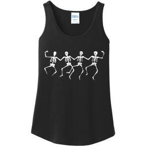 Dancing Skeletons Bones Ladies Essential Tank