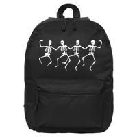 Dancing Skeletons Bones 16 in Basic Backpack