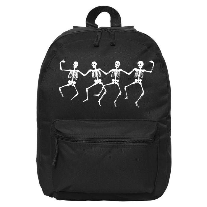 Dancing Skeletons Bones 16 in Basic Backpack
