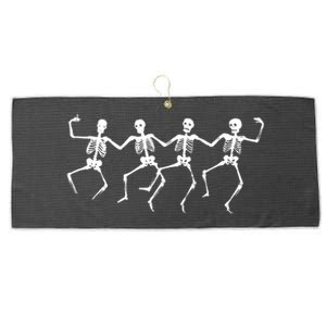 Dancing Skeletons Bones Large Microfiber Waffle Golf Towel