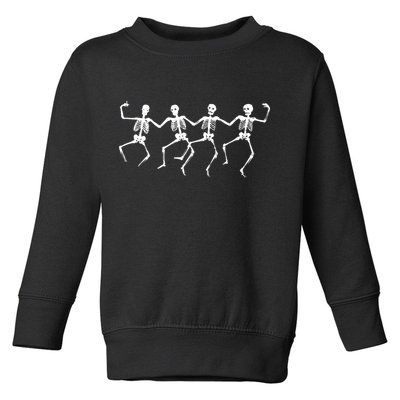 Dancing Skeletons Bones Toddler Sweatshirt