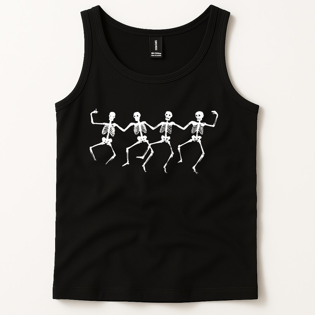 Dancing Skeletons Bones Tank Top