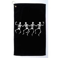Dancing Skeletons Bones Golf Towel