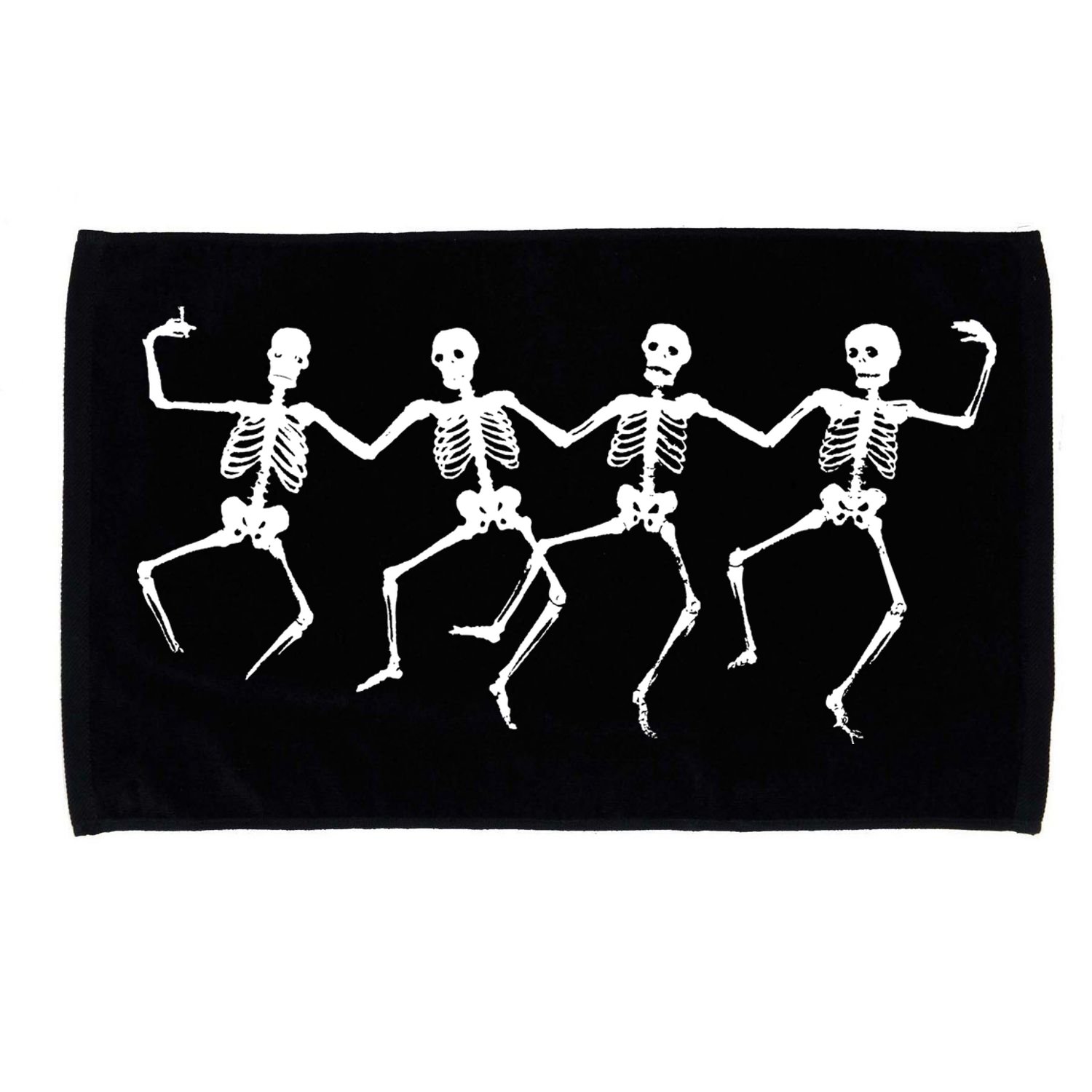 Dancing Skeletons Bones Microfiber Hand Towel