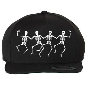 Dancing Skeletons Bones Wool Snapback Cap