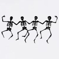 Dancing Skeletons Bones Garment-Dyed Sweatshirt