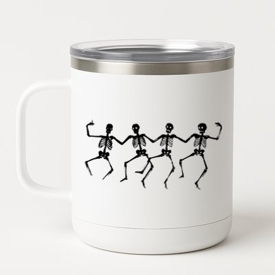 Dancing Skeletons Bones 12 oz Stainless Steel Tumbler Cup