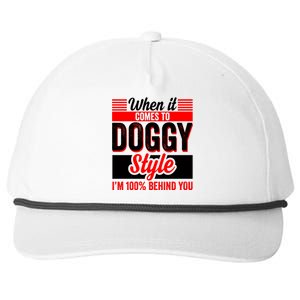 Doggy Style, Behind You 100% – Funny Sex Shirts, Party Sex Shirt, The Best Gag G Snapback Five-Panel Rope Hat