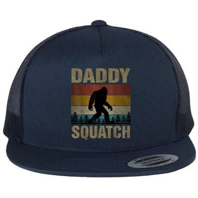 Daddy Squatch Bigfoot Dad Sasquatch Yeti Family Matching Flat Bill Trucker Hat