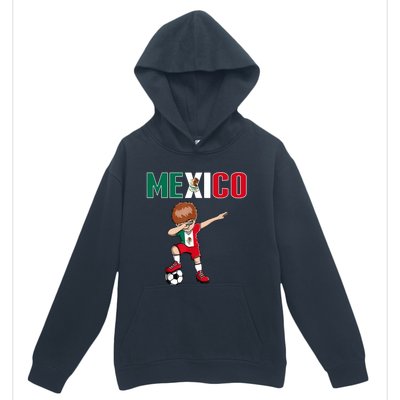 Dabbing Soccer Boy Mexico Soccer Fans Jersey Mexican Flag Urban Pullover Hoodie