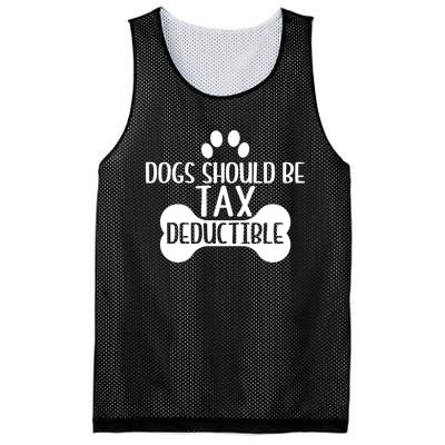 Dogs Should Be Tax Deductible Funny Dog Deductions Pet Owner Mesh Reversible Basketball Jersey Tank