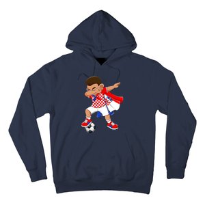 Dabbing Soccer Boy Croatia Football Flag Hoodie