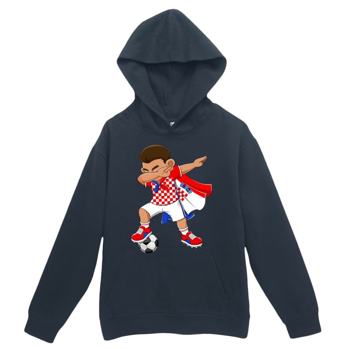 Dabbing Soccer Boy Croatia Football Flag Urban Pullover Hoodie