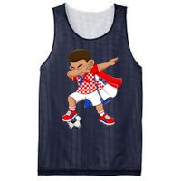 Dabbing Soccer Boy Croatia Football Flag Mesh Reversible Basketball Jersey Tank