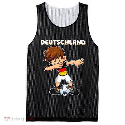 Dabbing Soccer Boy Germany Jersey Germany Fan Mesh Reversible Basketball Jersey Tank