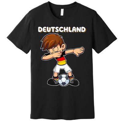 Dabbing Soccer Boy Germany Jersey Germany Fan Premium T-Shirt