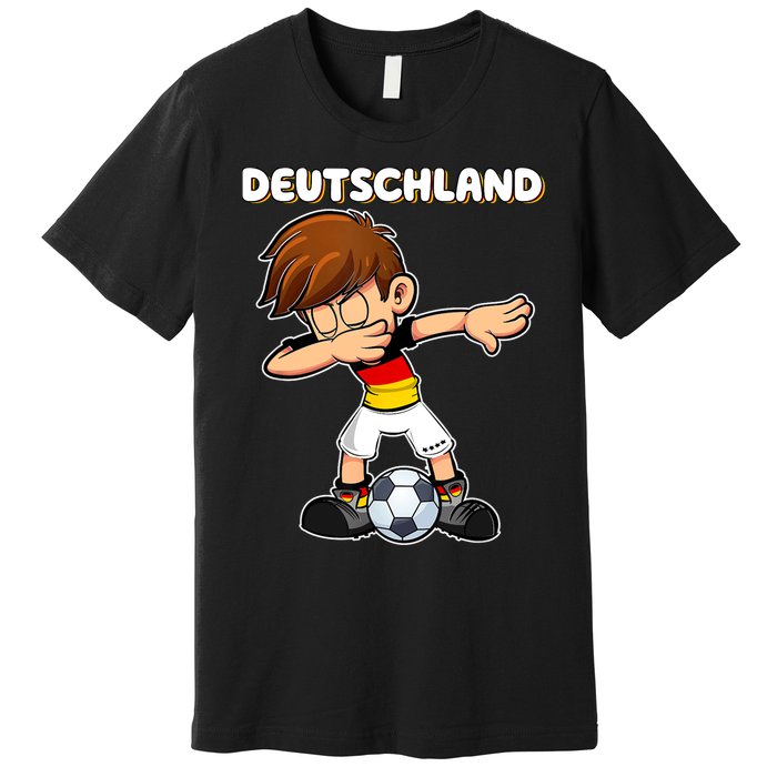 Dabbing Soccer Boy Germany Jersey Germany Fan Premium T-Shirt