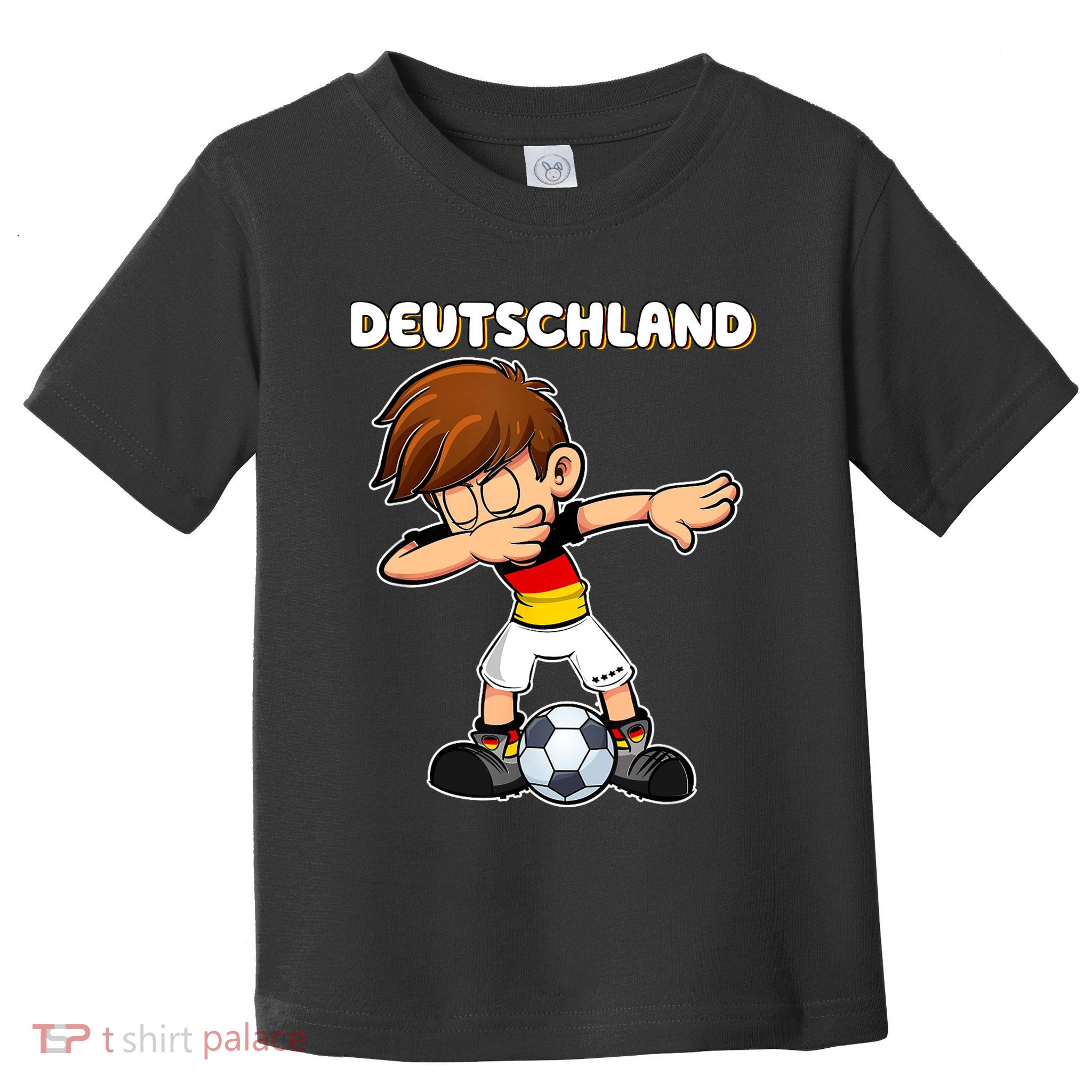 Dabbing Soccer Boy Germany Jersey Germany Fan Toddler T-Shirt