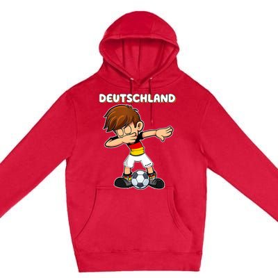 Dabbing Soccer Boy Germany Jersey Germany Fan Premium Pullover Hoodie