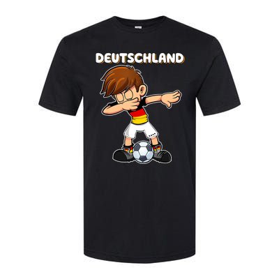 Dabbing Soccer Boy Germany Jersey Germany Fan Softstyle CVC T-Shirt