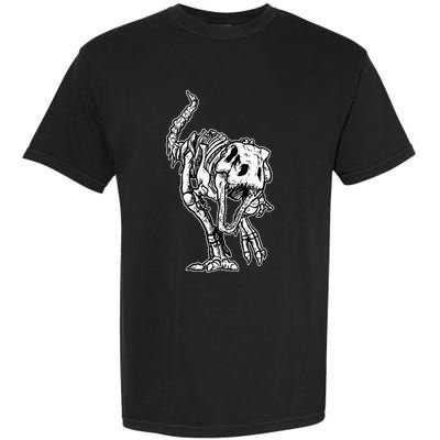 Dino Skeleton Bones Fossil Paleontologist Dinosaur T Rex Garment-Dyed Heavyweight T-Shirt