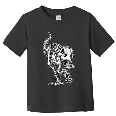 Dino Skeleton Bones Fossil Paleontologist Dinosaur T Rex Toddler T-Shirt