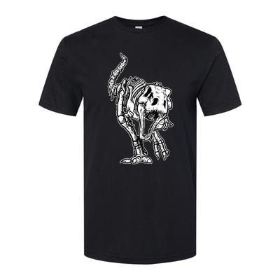 Dino Skeleton Bones Fossil Paleontologist Dinosaur T Rex Softstyle CVC T-Shirt