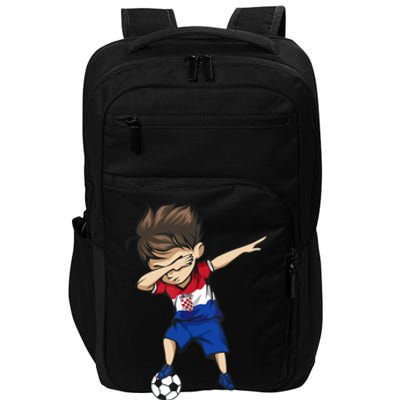 Dabbing Soccer Boy Croatia Jersey Croatian Football Impact Tech Backpack