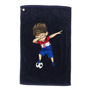 Dabbing Soccer Boy Croatia Jersey Croatian Football Platinum Collection Golf Towel