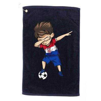 Dabbing Soccer Boy Croatia Jersey Croatian Football Golf Towel