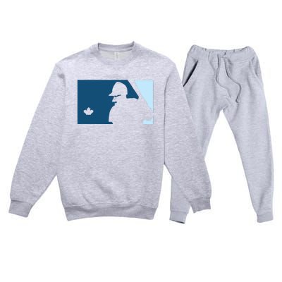 Davis Schneider Blue Jays Baseball Premium Crewneck Sweatsuit Set